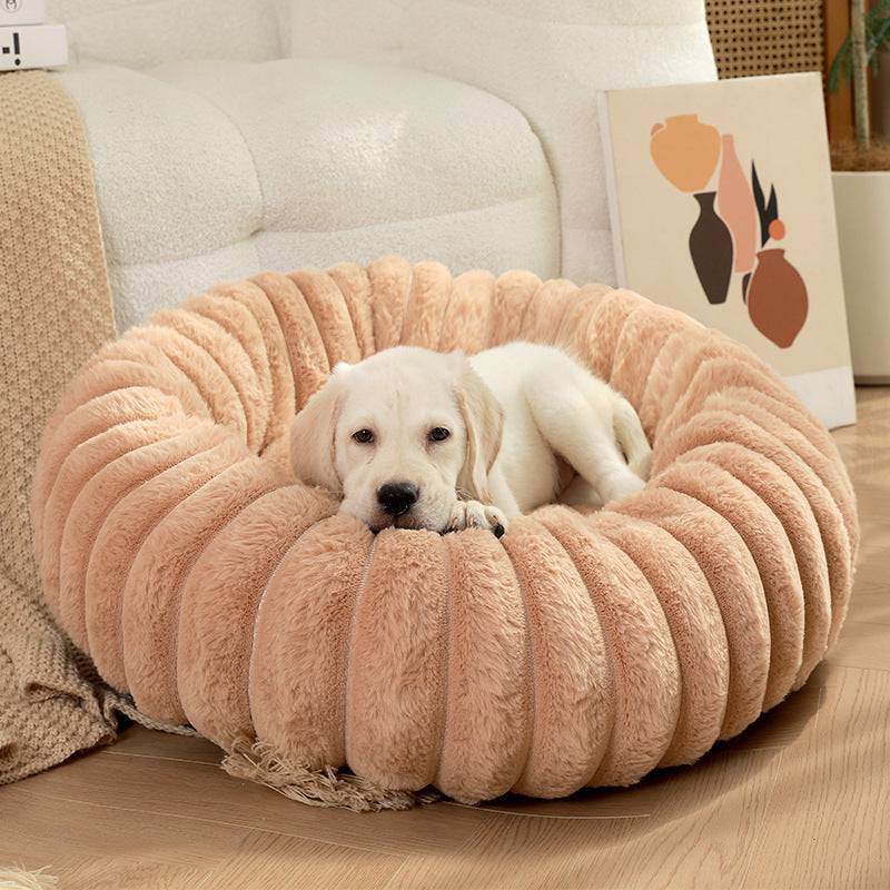 Rabbit Fur Plush Pet Bed - Ultra-Soft Dog Bed & Cat Kennel for Ultimate Comfort - All Inclusive Family Treasures