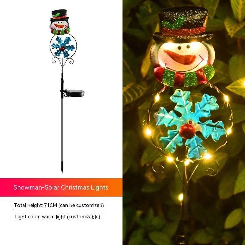 Solar Christmas Garden Lights – Festive LED Snowman, Santa, Reindeer & Penguin Yard Stakes! - All Inclusive Family Treasures