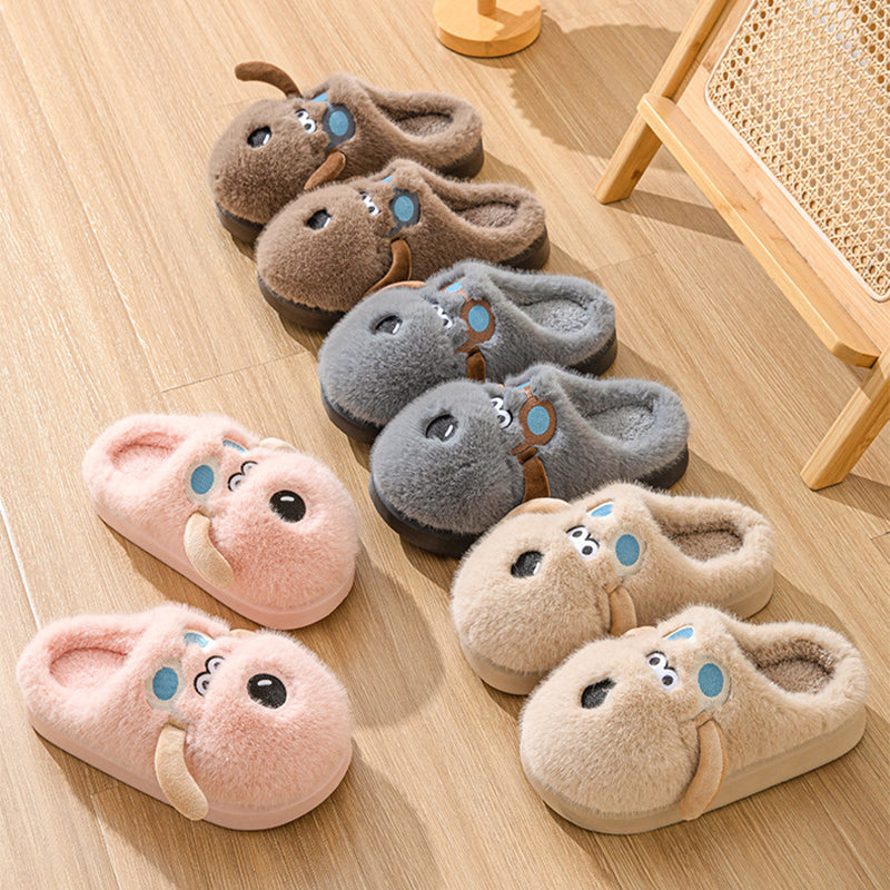 Cozy Canine Charm: Dog Plush Winter Slippers - All Inclusive Family Treasures