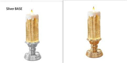 Enchanting Color-Changing LED Glitter Candle – Rechargeable & Waterproof Home Decor - All Inclusive Family Treasures