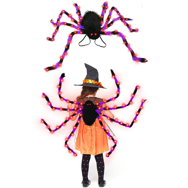 Creepy-Cool Spider Backpack with Glowing LED Legs
