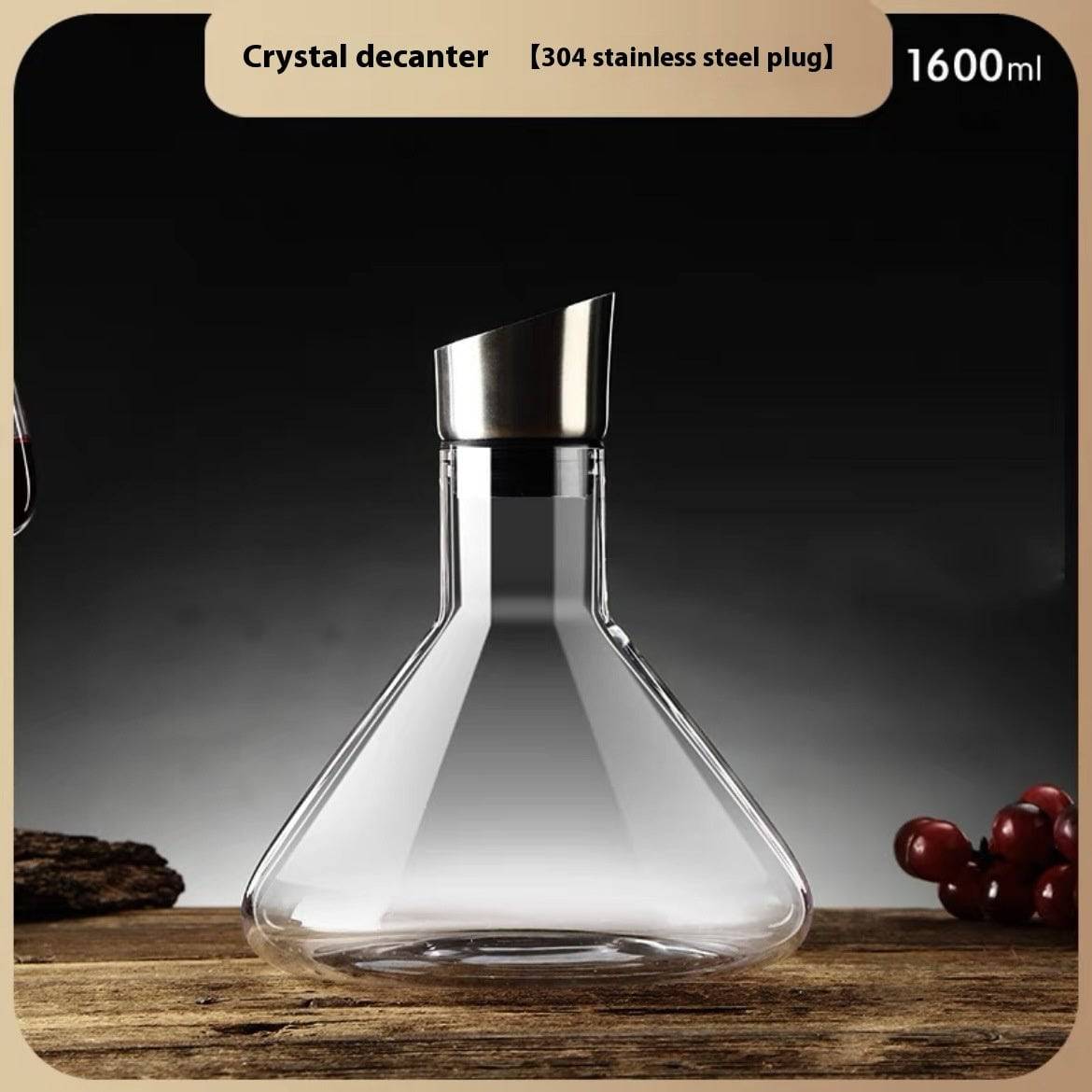 Iceberg Waterfall Crystal Wine Decanter – Lead-Free Quick Decanter for Enhanced Flavor - All Inclusive Family Treasures