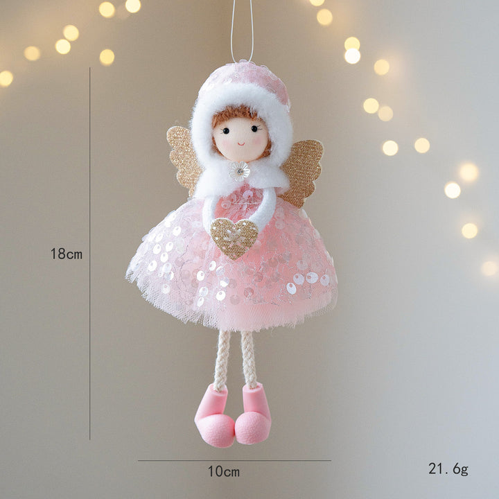 Heavenly Glow: Christmas Angel Girl Ornaments
