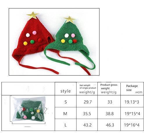 Adorable Christmas Tree Hat for Pets – Festive Holiday Dress-Up Accessory - All Inclusive Family Treasures