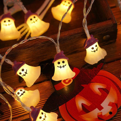 Halloween Lighting Chain | Pumpkin, Ghost & Bat Models for Indoor & Outdoor Decoration - All Inclusive Family Treasures