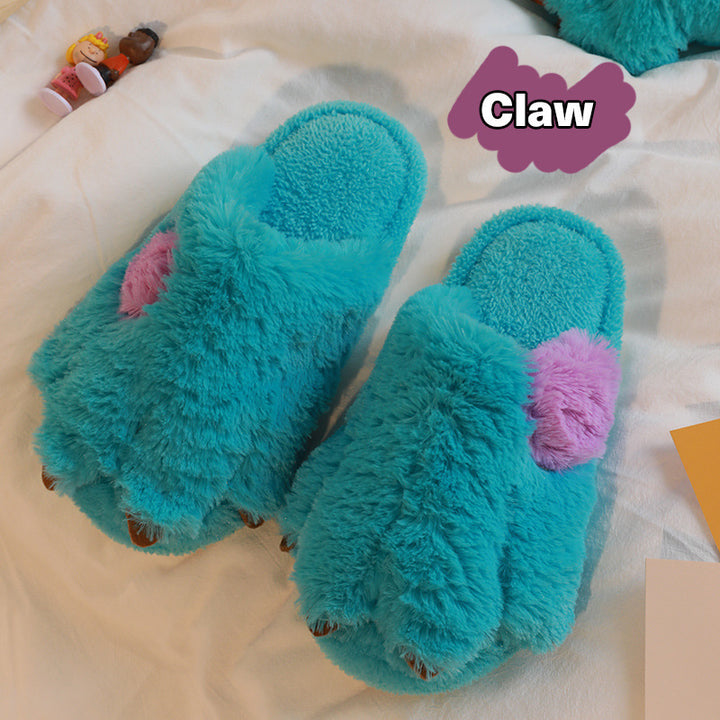 Cozy Monster Plush Slippers – Quirky, Fun & Extra Warm