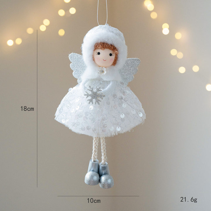 Heavenly Glow: Christmas Angel Girl Ornaments