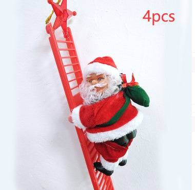 Magical Electric Santa Claus Climbing Ladder – Bring Holiday Cheer to Your Home! - All Inclusive Family Treasures