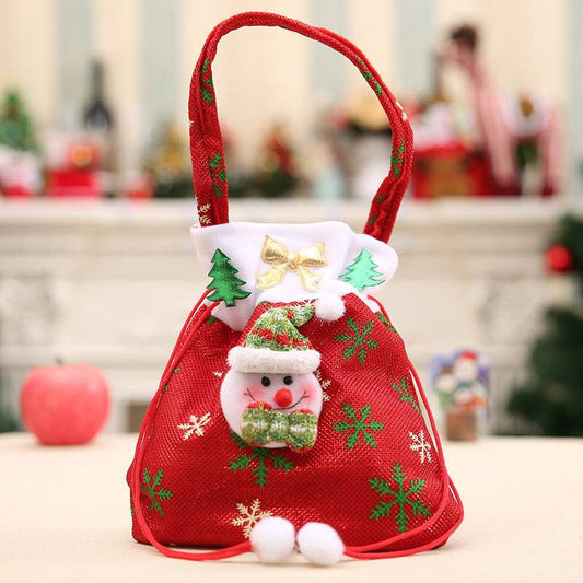 Santa Claus Christmas Drawstring Gift Bags – Festive Holiday Treat Sacks - All Inclusive Family Treasures