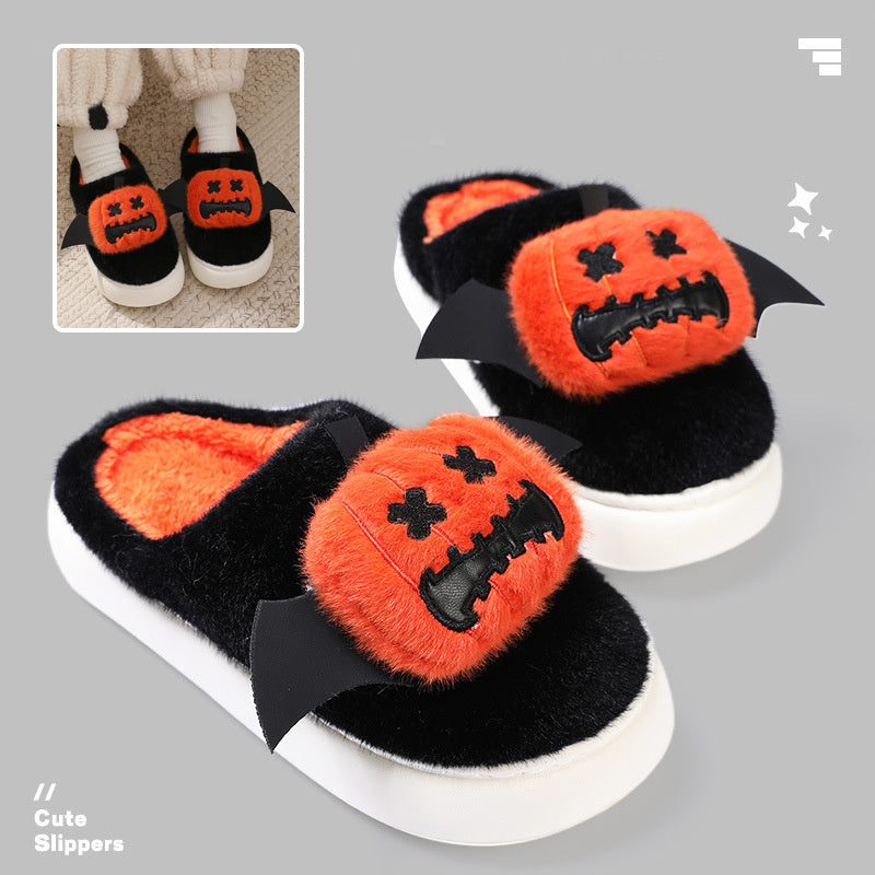 Spooky-Cute Pumpkin Slippers for Halloween Snuggles