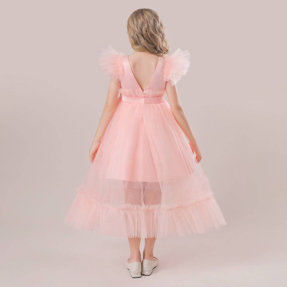 Whimsical Grace: Flounced Sleeve Bow Pettiskirt - All Inclusive Family Treasures