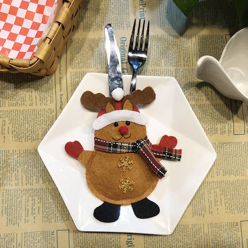 Festive Christmas Cutlery Holder Set – Add a Touch of Holiday Magic to Your Table! - All Inclusive Family Treasures