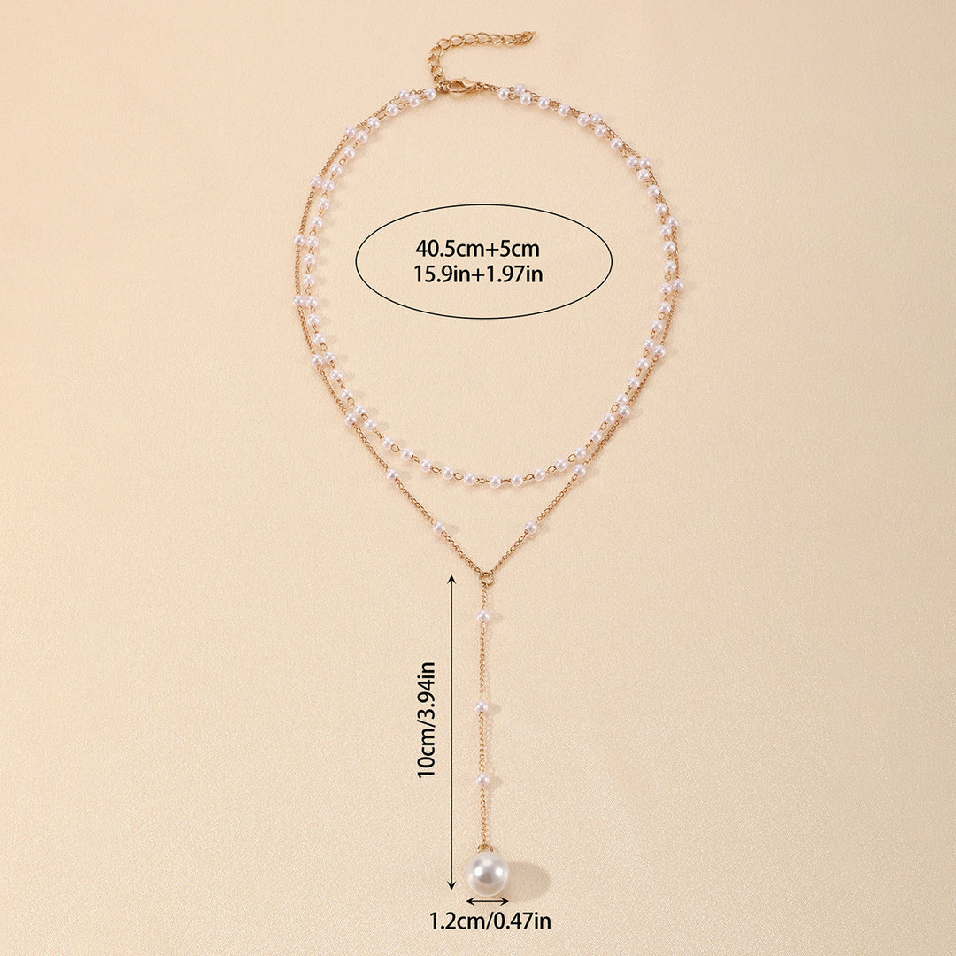 Grace in Layers – Pearl Double Layer Twin Pearl Necklace