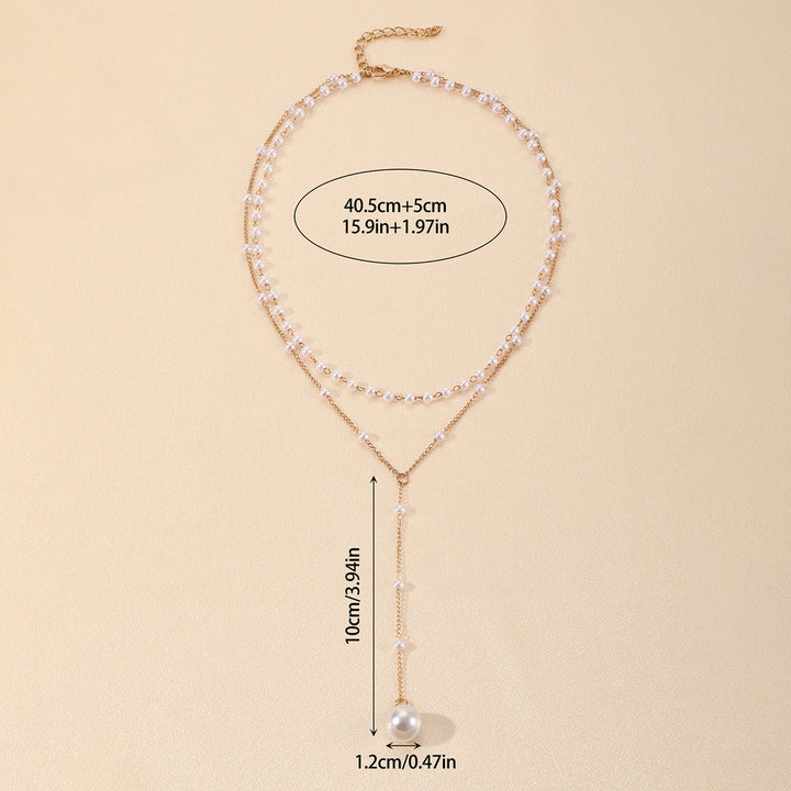 Grace in Layers – Pearl Double Layer Twin Pearl Necklace