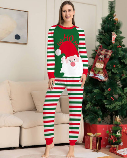 Festive Red Stripe Family Christmas Pajama Set – Cozy Matching Holiday Sleepwear - All Inclusive Family Treasures