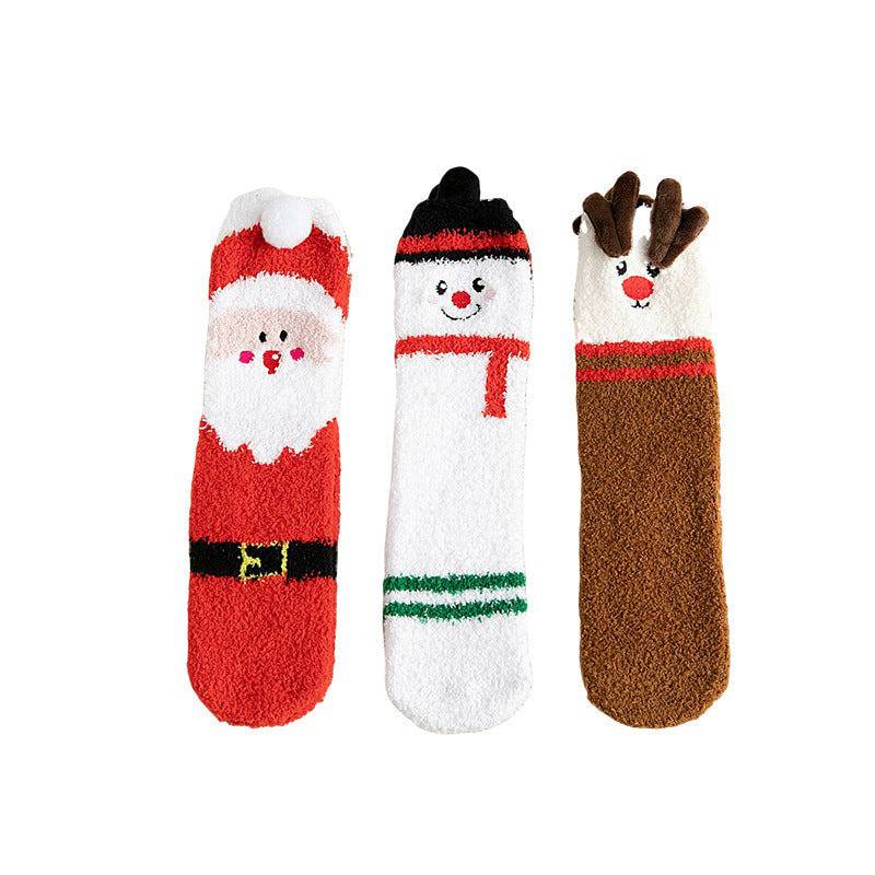 Adorable Christmas Fleece Socks for Kids – Cozy Santa, Snowman & Reindeer Designs! - All Inclusive Family Treasures