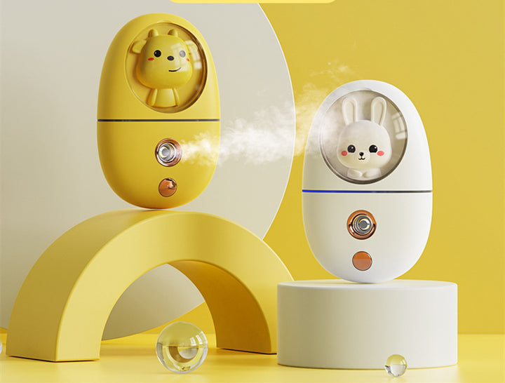 Cute & Compact – Handheld Cold Spray Beauty Humidifier