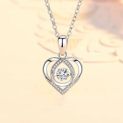 Beating Heart Necklace – Luxury Rhinestone Jewelry - All Inclusive Family Treasures