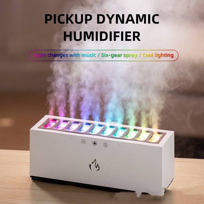 Multi-Nozzle Heavy Fog Dynamic Humidifier – Elevate Your Space with Music-Synced Mist and Colorful Lights - All Inclusive Family Treasures