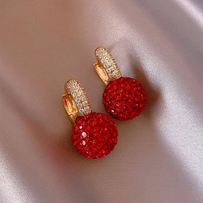 Crimson Radiance Stud Earrings - All Inclusive Family Treasures