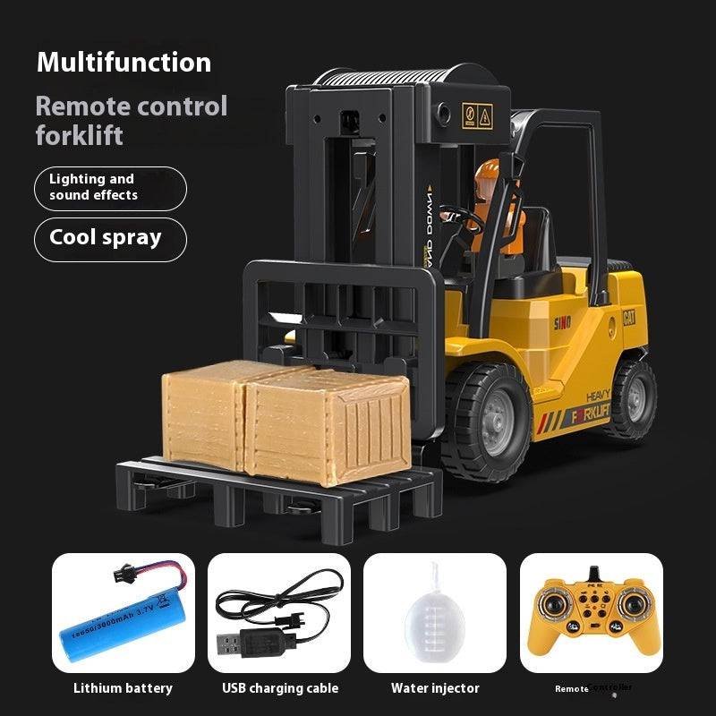 Remote Control Forklift Toy: Realistic Engineering Play for Kids & Adults! - All Inclusive Family Treasures