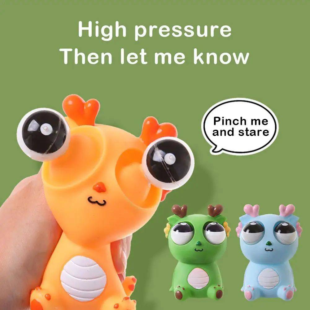 Adorable Staring Dragon Squeeze Toy: Stress Relief & Fun for All Ages! - All Inclusive Family Treasures