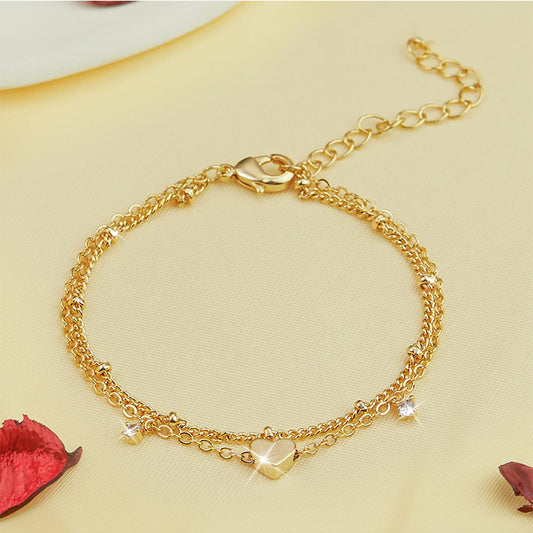 Delicate & Dazzling – The Heart-Shaped Anklet That Sparkles