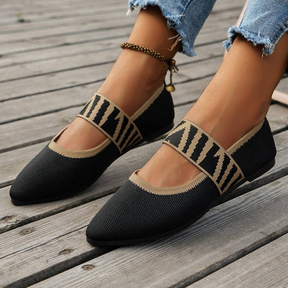 Effortlessly Chic Striped Flats – Comfortable, Stylish, and Perfect for Everyday - All Inclusive Family Treasures