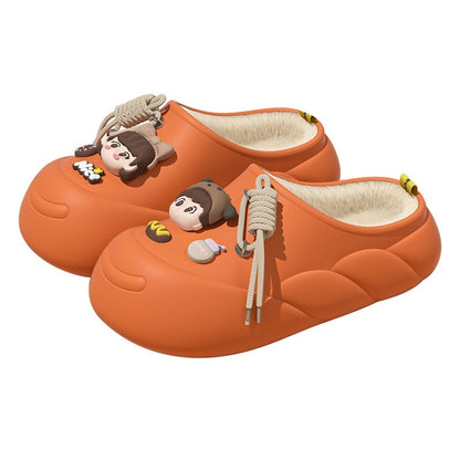 Stay Warm & Stylish with These Cartoon Plush Slippers! - All Inclusive Family Treasures