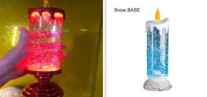 Enchanting Color-Changing LED Glitter Candle – Rechargeable & Waterproof Home Decor - All Inclusive Family Treasures