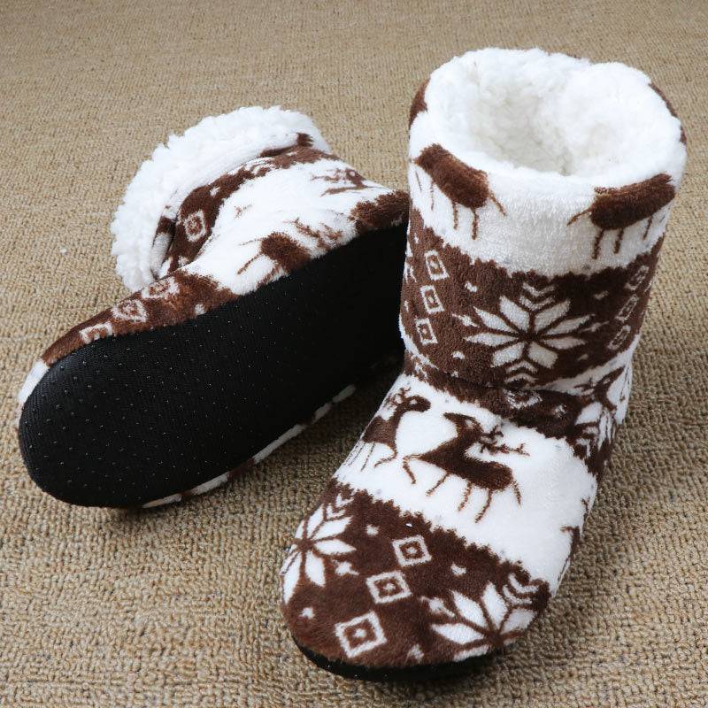 Cozy Elk Plush Slippers – Snuggle Up in Comfort! - All Inclusive Family Treasures