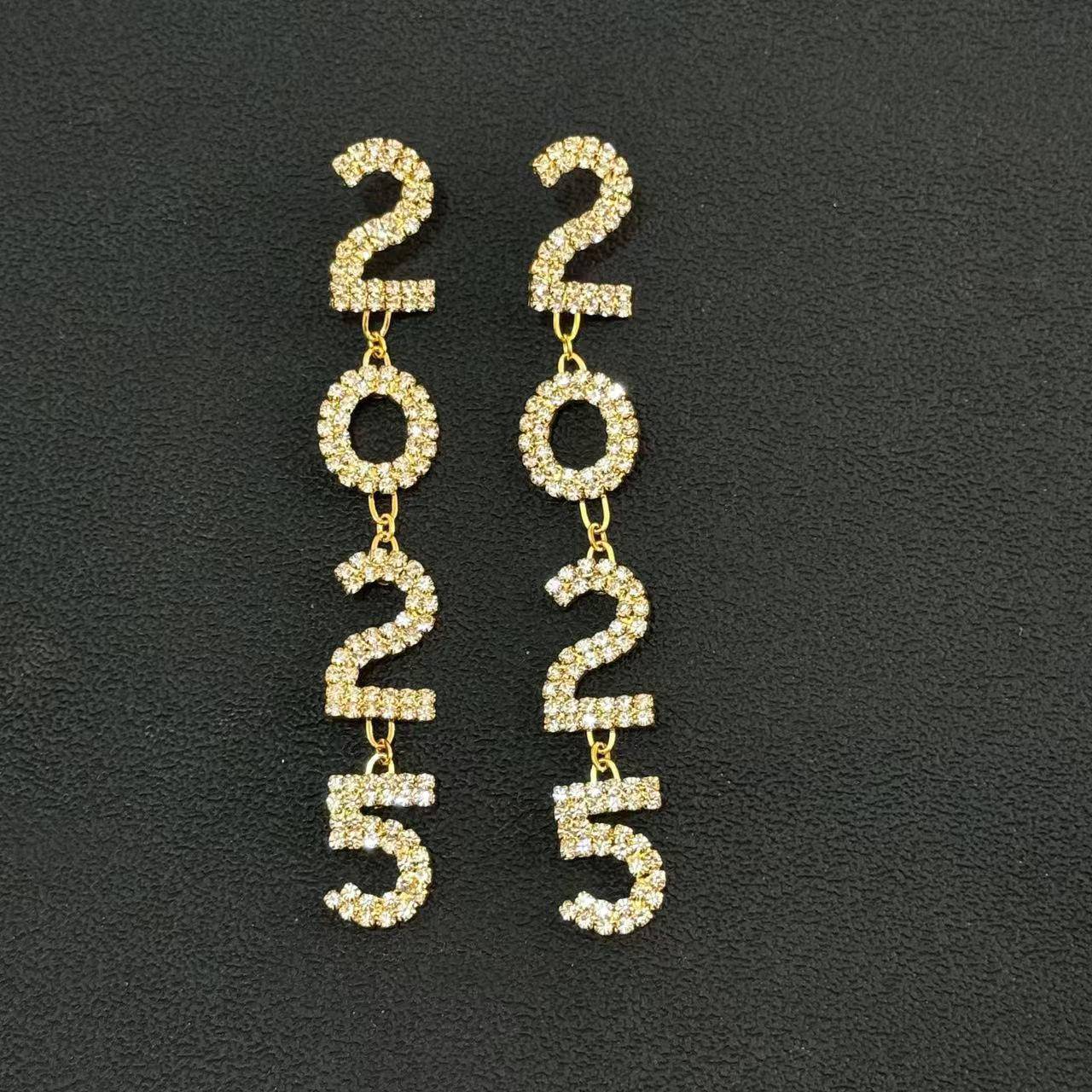 Celebrate 2025 in Style: Rhinestone Tassel Pendant Earrings - All Inclusive Family Treasures