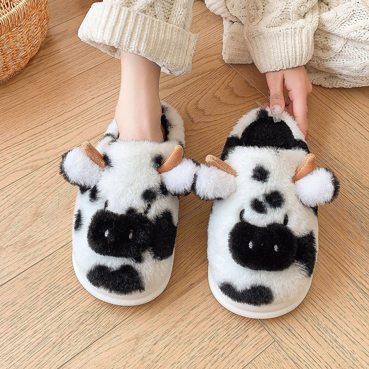 Moo-ve Into Comfort with Cozy Cow Slippers!