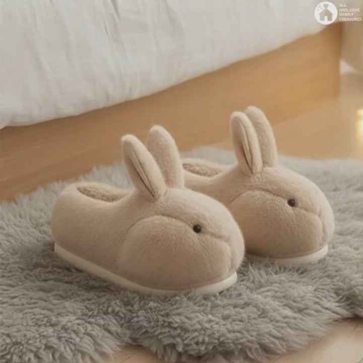 Hop Into Ultimate Comfort with These Adorable Rabbit Plush Slippers!