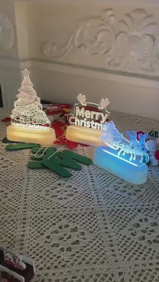 Light Up the Holidays with Magical 3D Glow Lamps