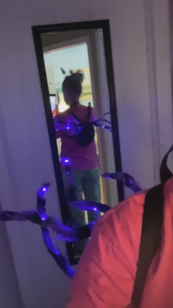 Creepy-Cool Spider Backpack with Glowing LED Legs