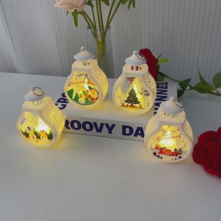 LED Christmas Candle Lamp – Festive Holiday Lantern Ornaments for Cozy Decor