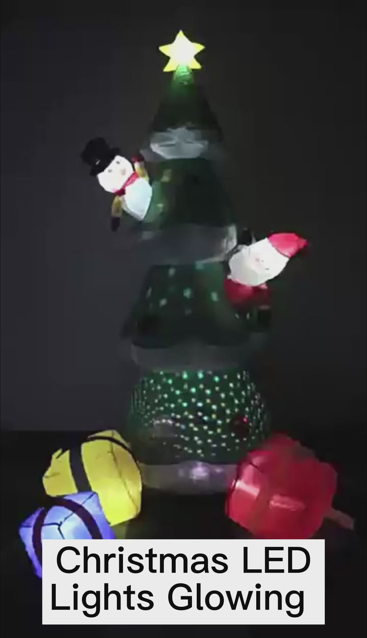 Festive LED Inflatable Christmas Decorations – Santa, Snowman, and Tree for a Magical Outdoor Display