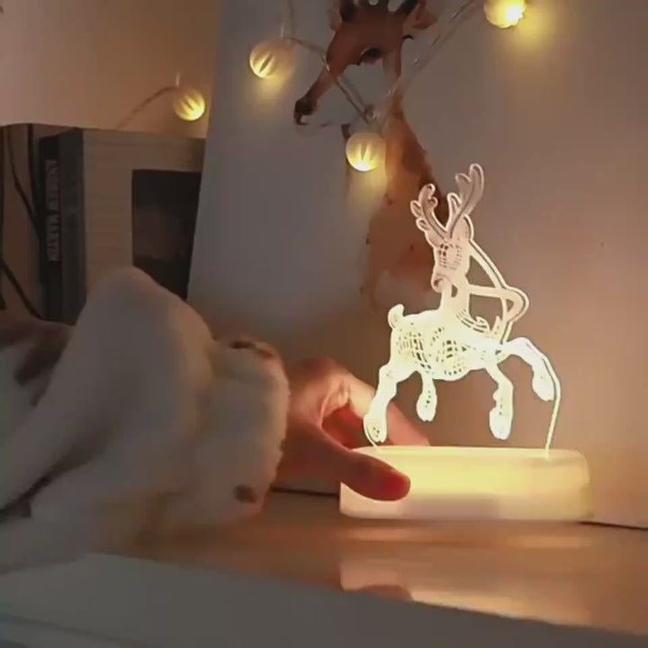 Light Up the Holidays with Magical 3D Glow Lamps