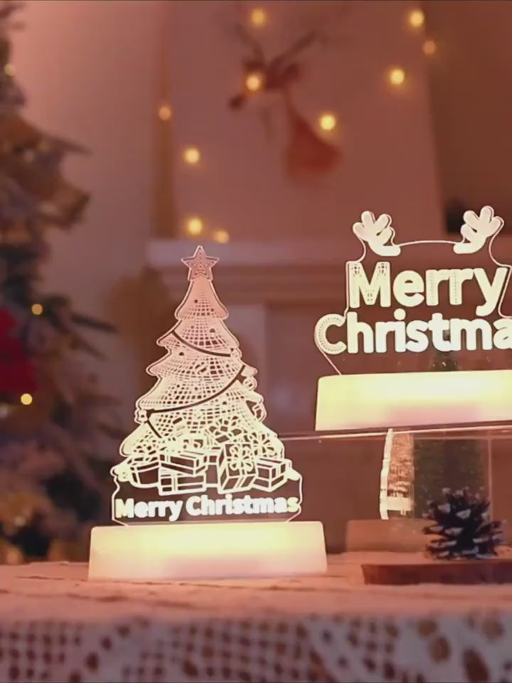 Light Up the Holidays with Magical 3D Glow Lamps