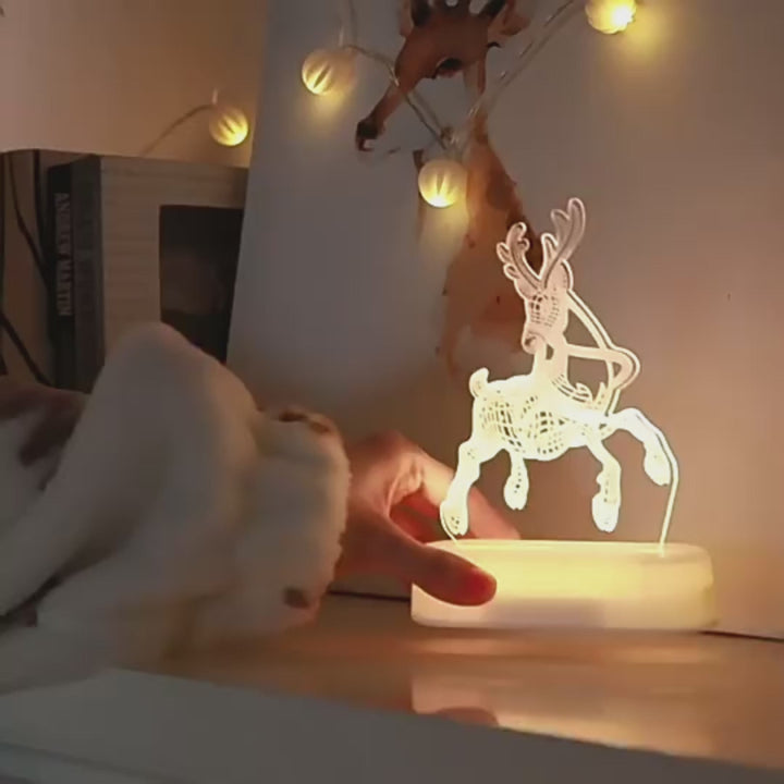Light Up the Holidays with Magical 3D Glow Lamps
