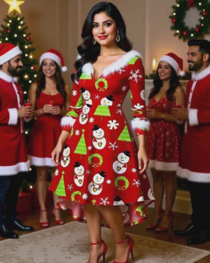 Festive Glam Christmas Dress – Where Comfort Meets Celebration