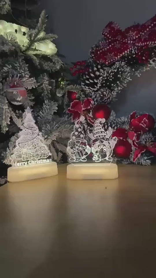 Light Up the Holidays with Magical 3D Glow Lamps