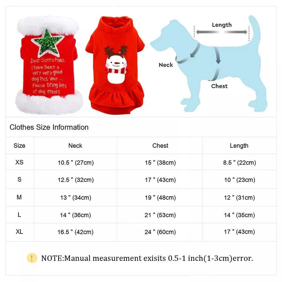 Festive Christmas Pet Outfit – Adorable Holiday Costume for Dogs and Cats! - All Inclusive Family Treasures